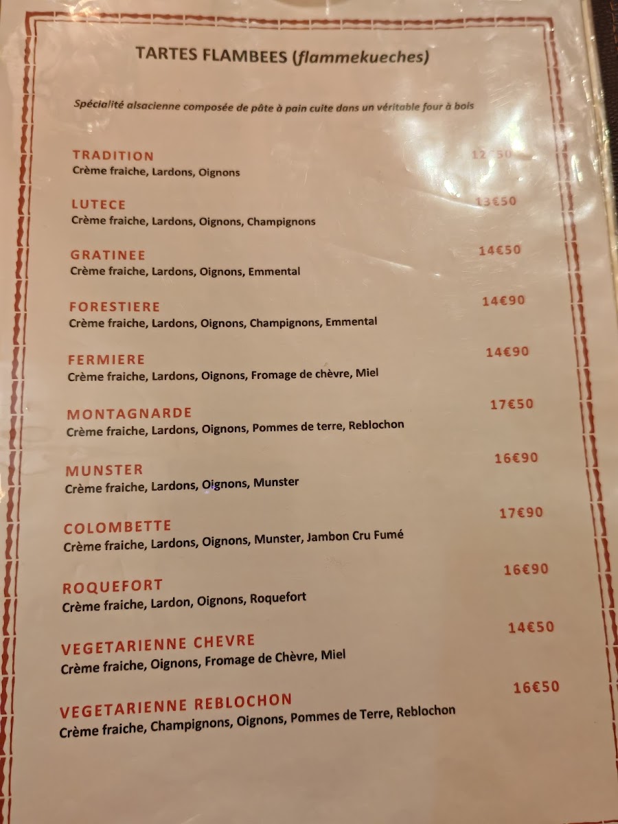 Menu Vents D'est-2