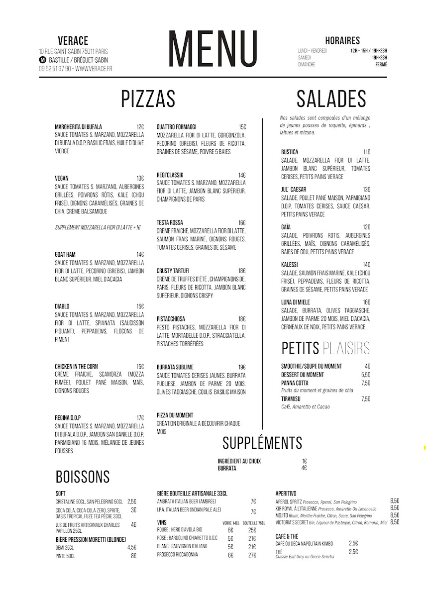 Menu Verace Bastille-1