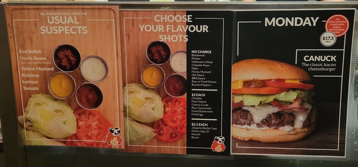 Menu Vera's On The Drive-10