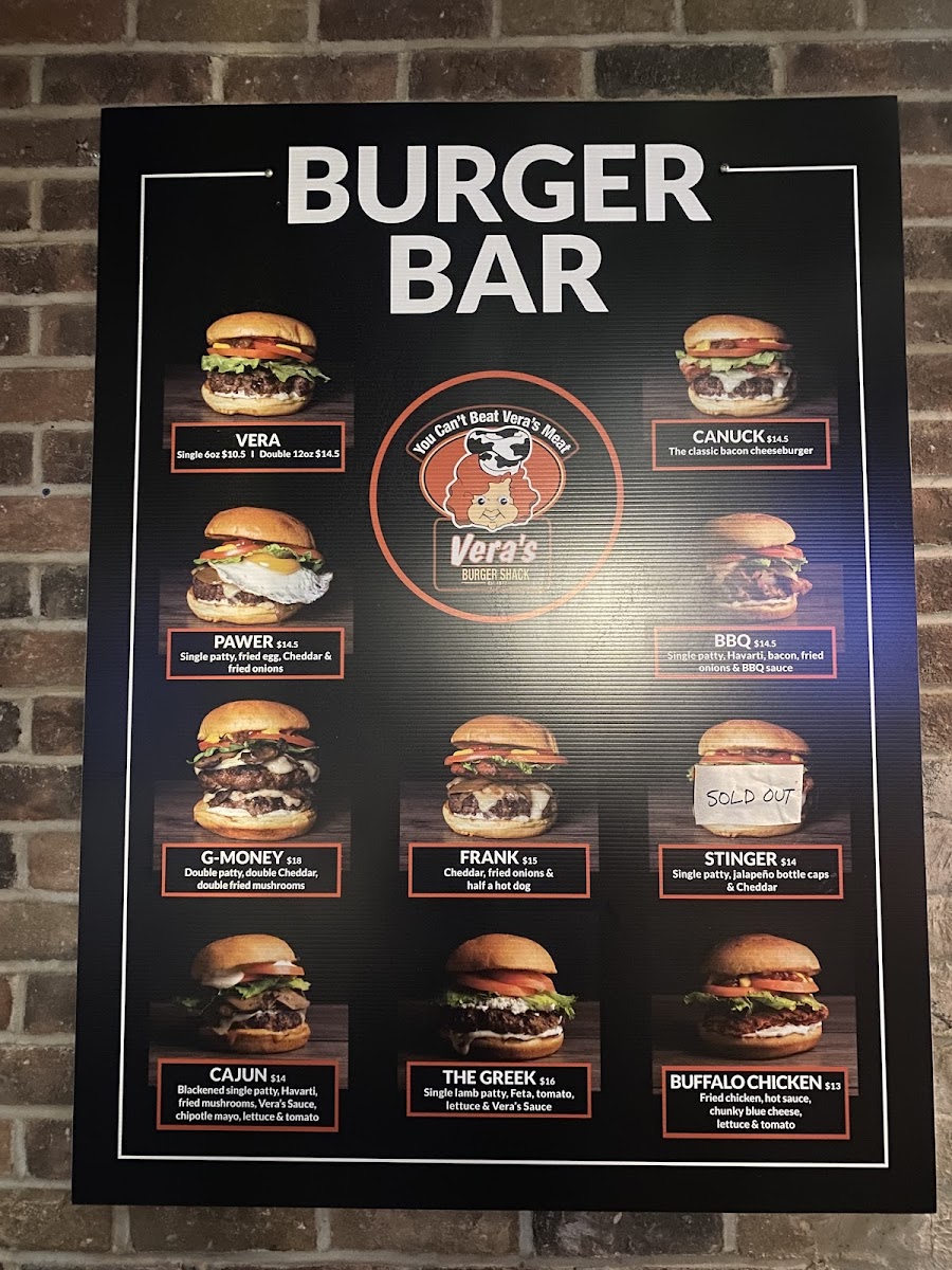 Menu Vera's On The Drive-4