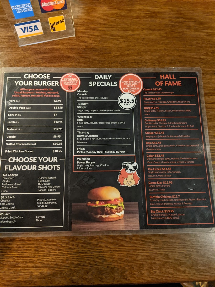 Menu Vera's On The Drive-6