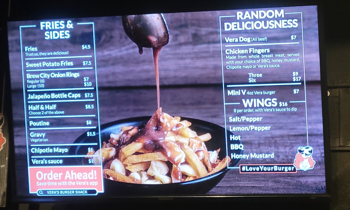 Menu Vera's On The Drive-9