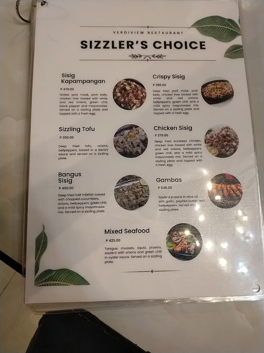 Menu Verdiview Restaurant-7