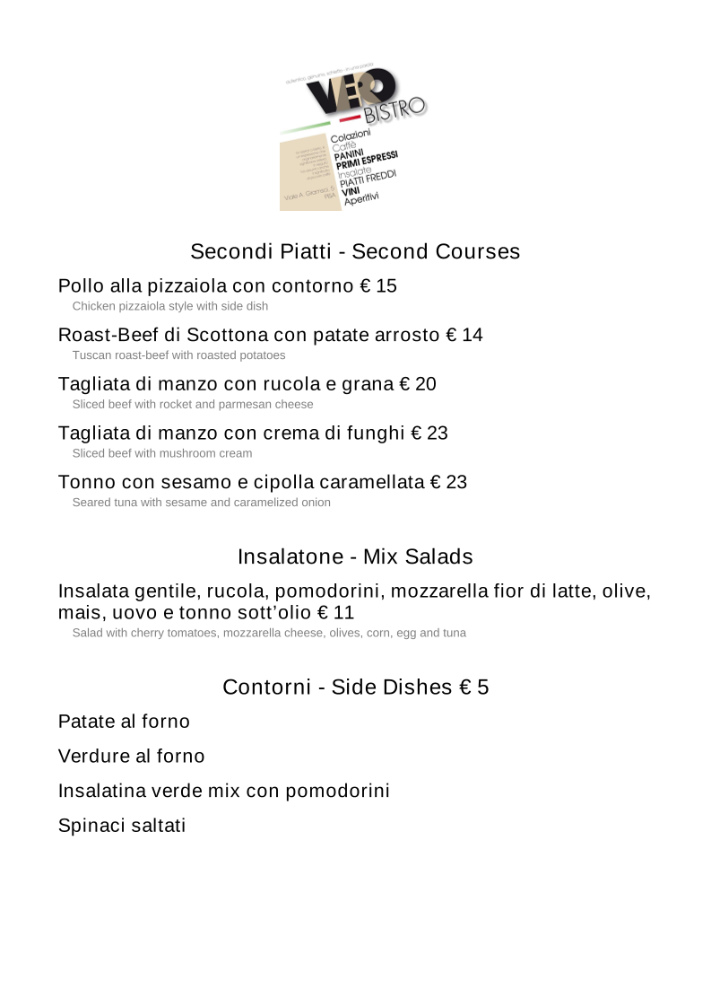 Menu Vero Bistro-3