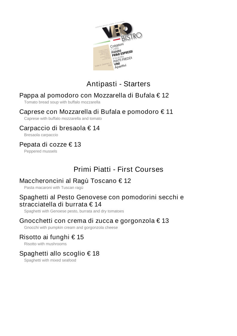 Menu Vero Bistro-4