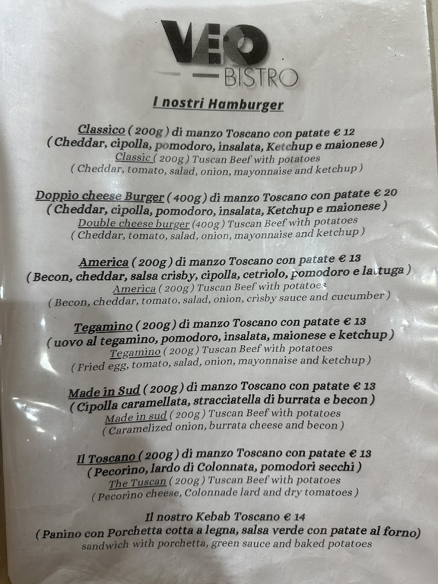 Menu Vero Bistro-8