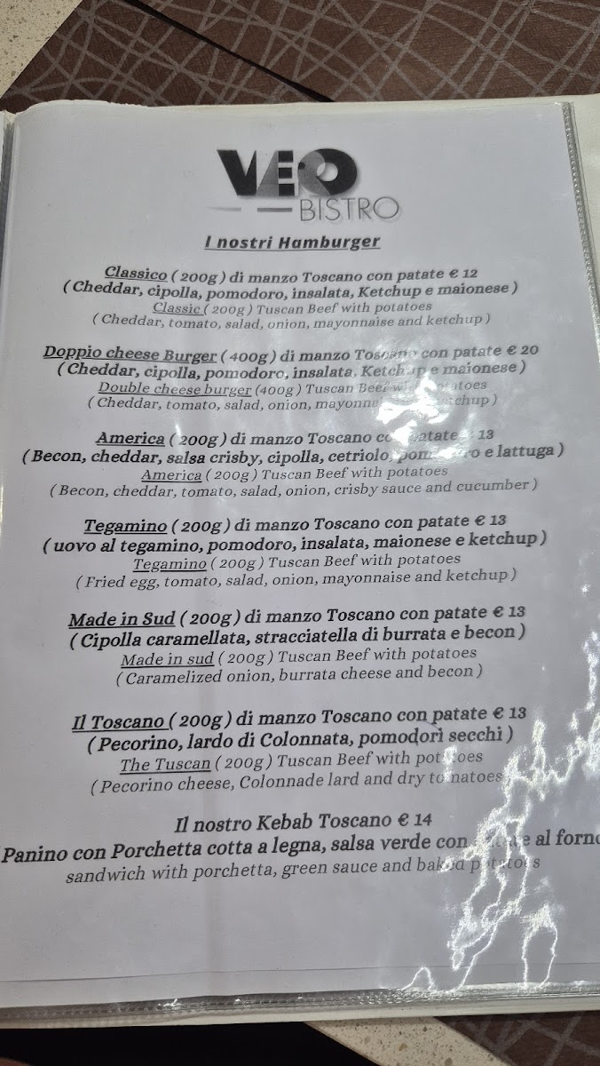 Menu Vero Bistro-9