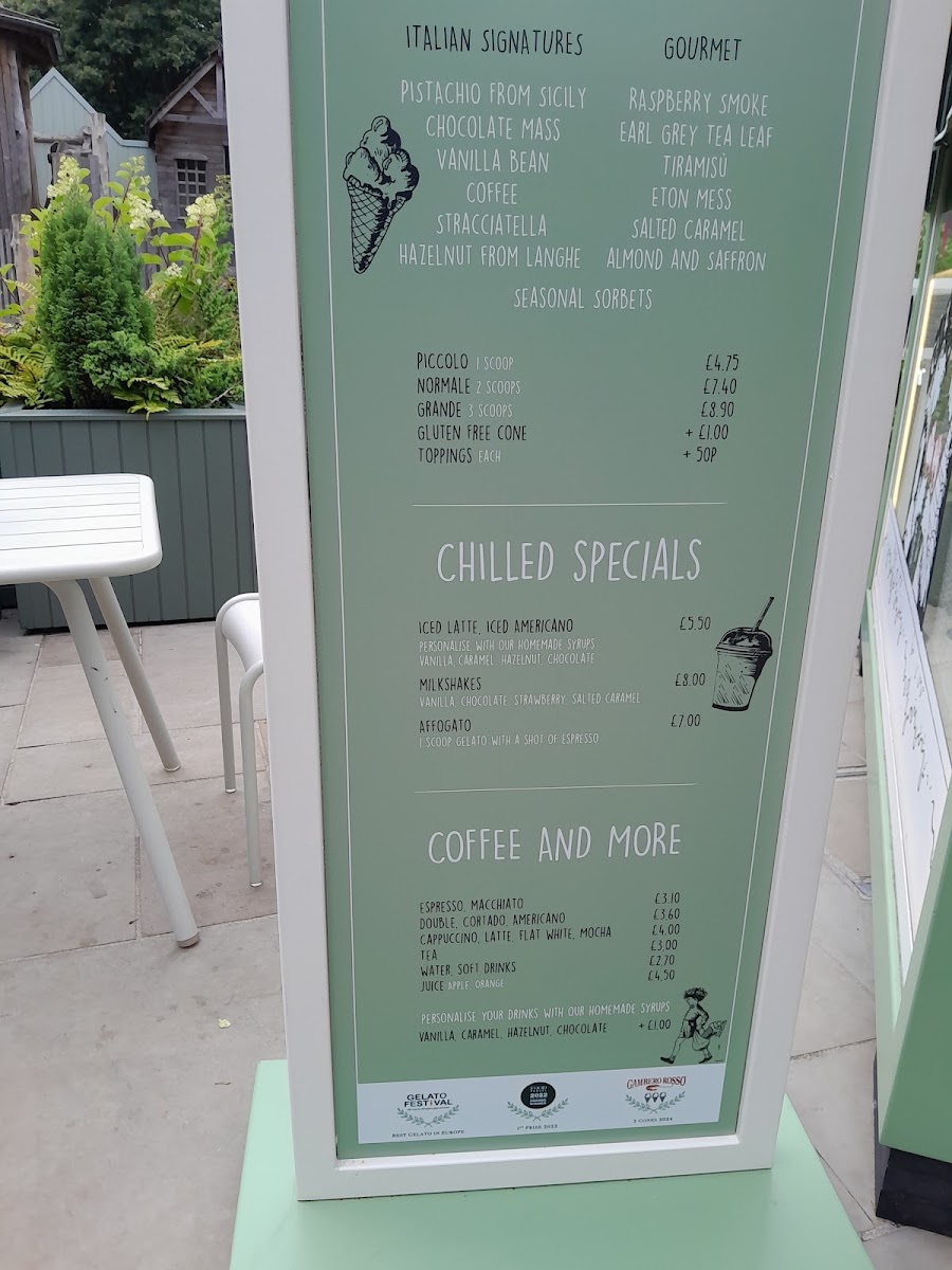 Menu Vero Latte Bicester Village-2
