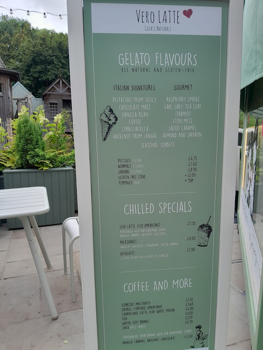 Menu Vero Latte Bicester Village-3