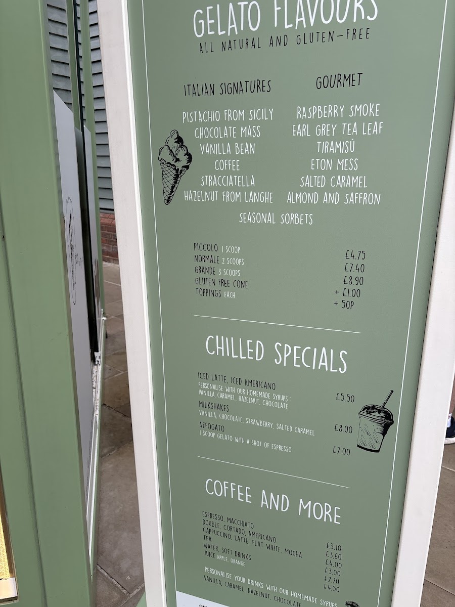 Menu Vero Latte Bicester Village-6