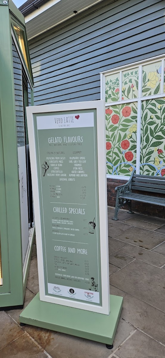Menu Vero Latte Bicester Village-7
