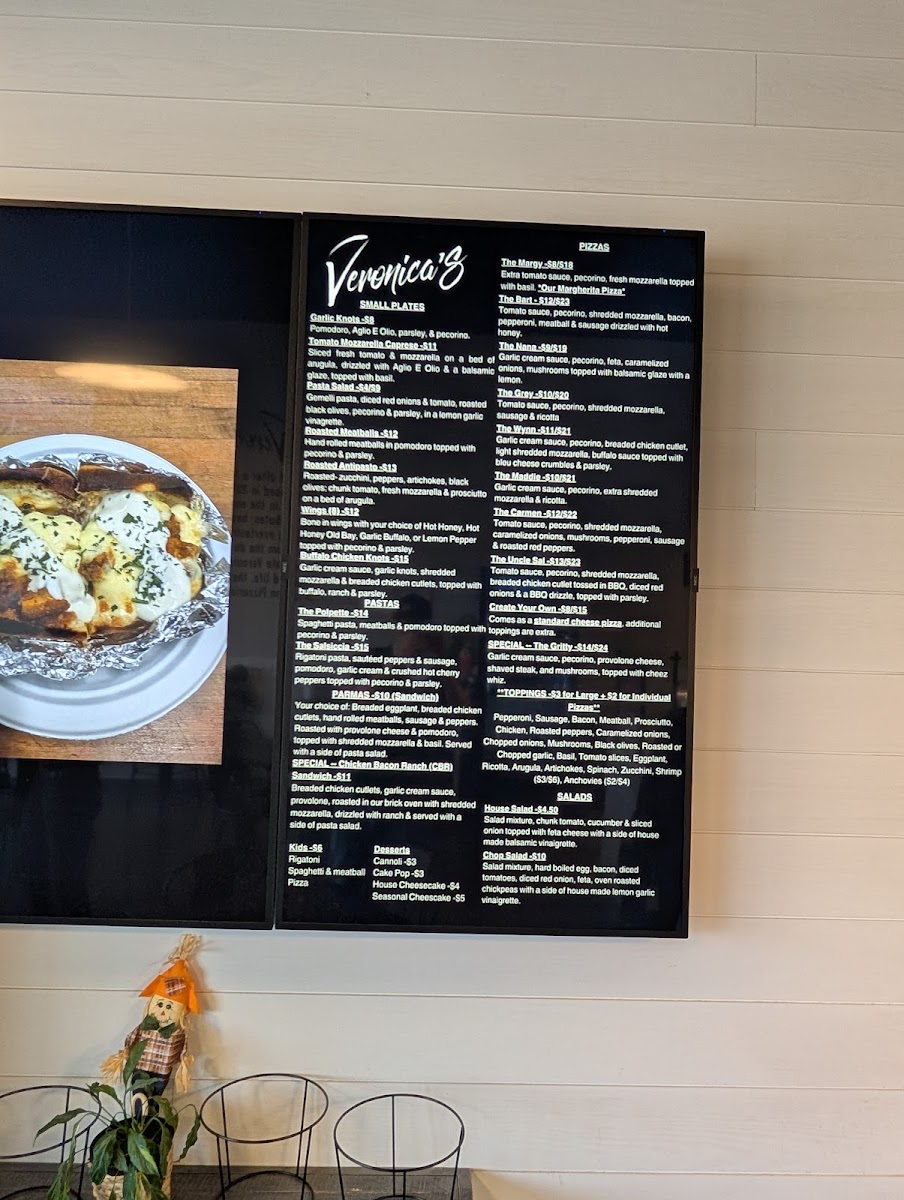 Menu Veronica's Pizzeria-1