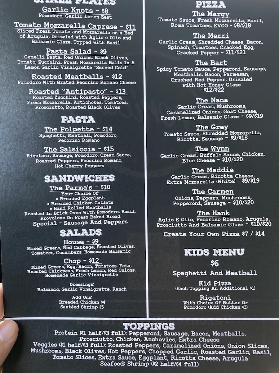 Menu Veronica's Pizzeria-3