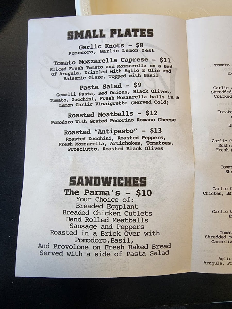 Menu Veronica's Pizzeria-7