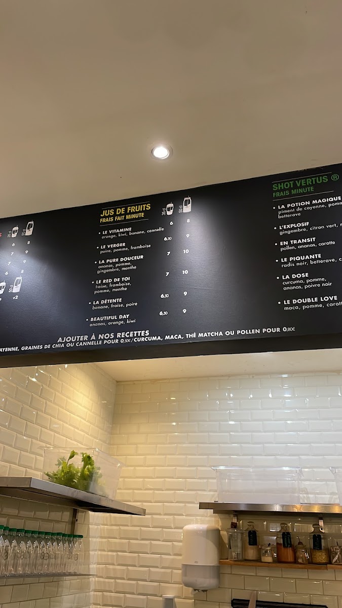 Menu Vertus Le Bar À Jus-8