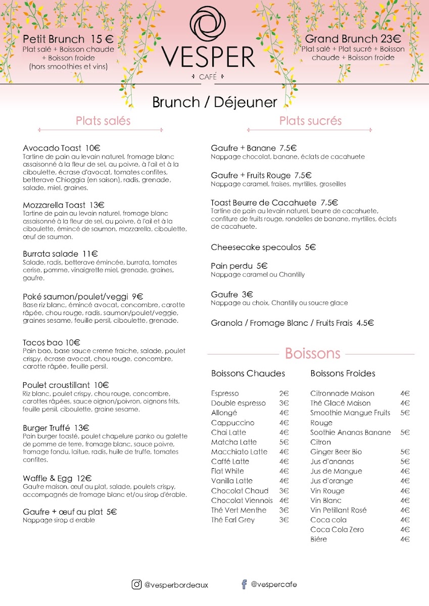 Menu Vesper Café-3