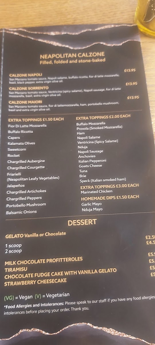 Menu Vesuvius-2
