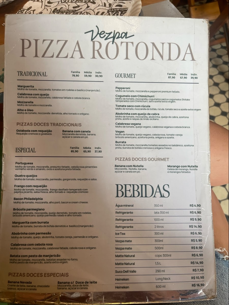 Menu Vezpa Pizzas - Lapa-2