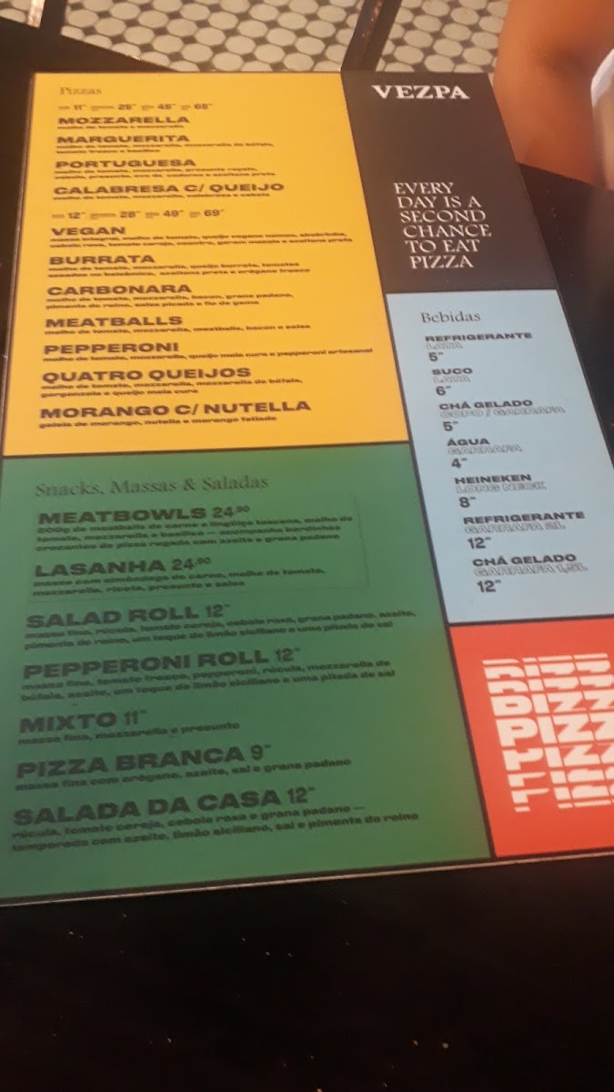 Menu Vezpa Pizzas - Lapa-4