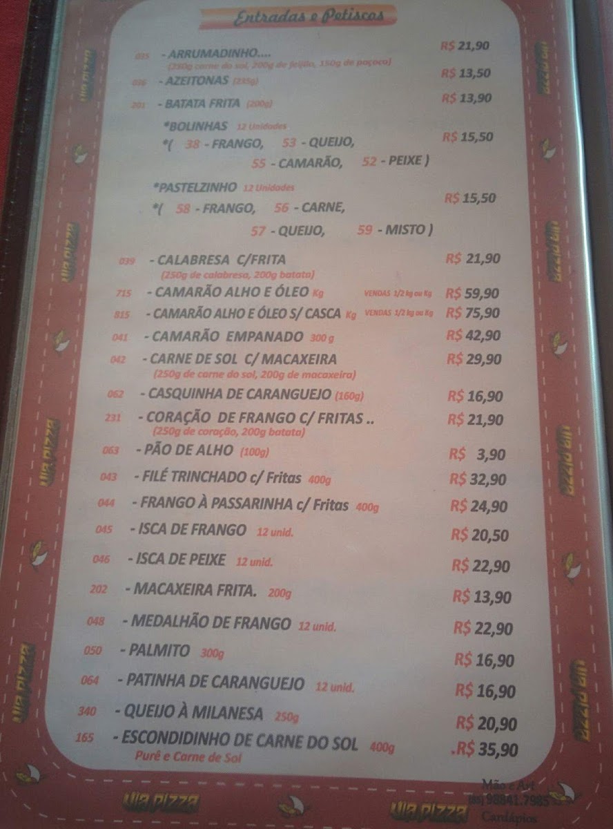Menu Via Pizza Restaurante E Pizzaria-2