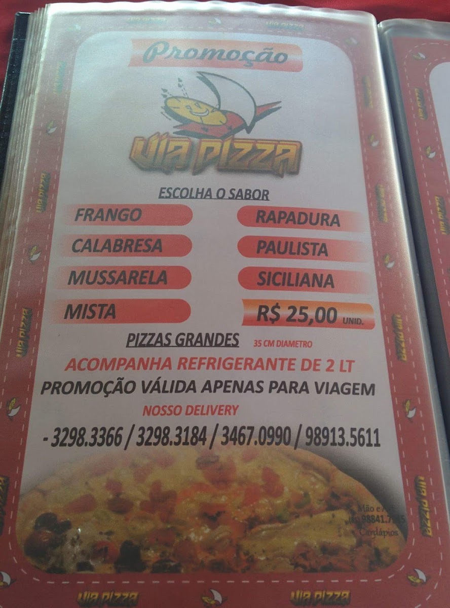 Menu Via Pizza Restaurante E Pizzaria-6