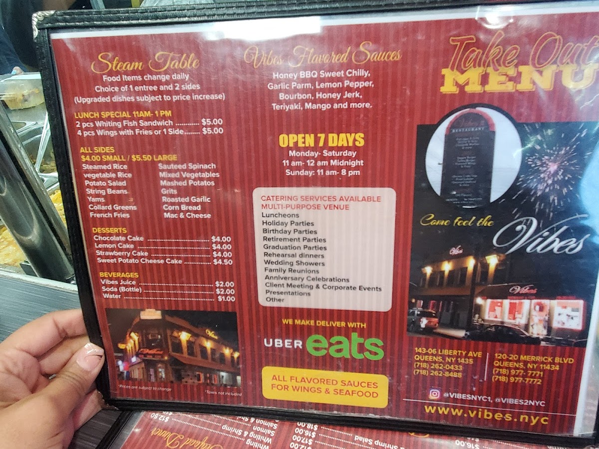 Menu Vibes 2-7