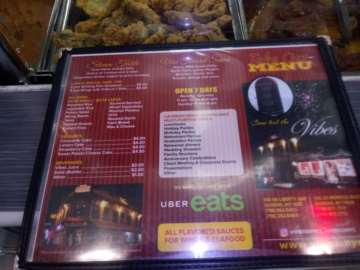 Menu Vibes 2-8