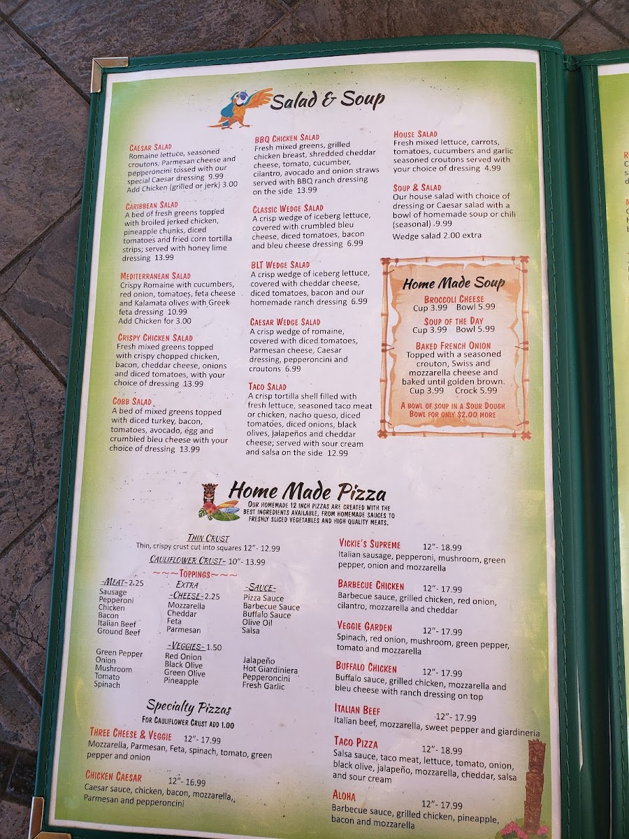 Menu Vickie's Place-3