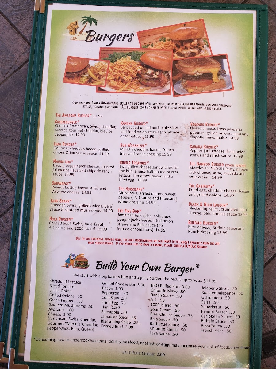 Menu Vickie's Place-4