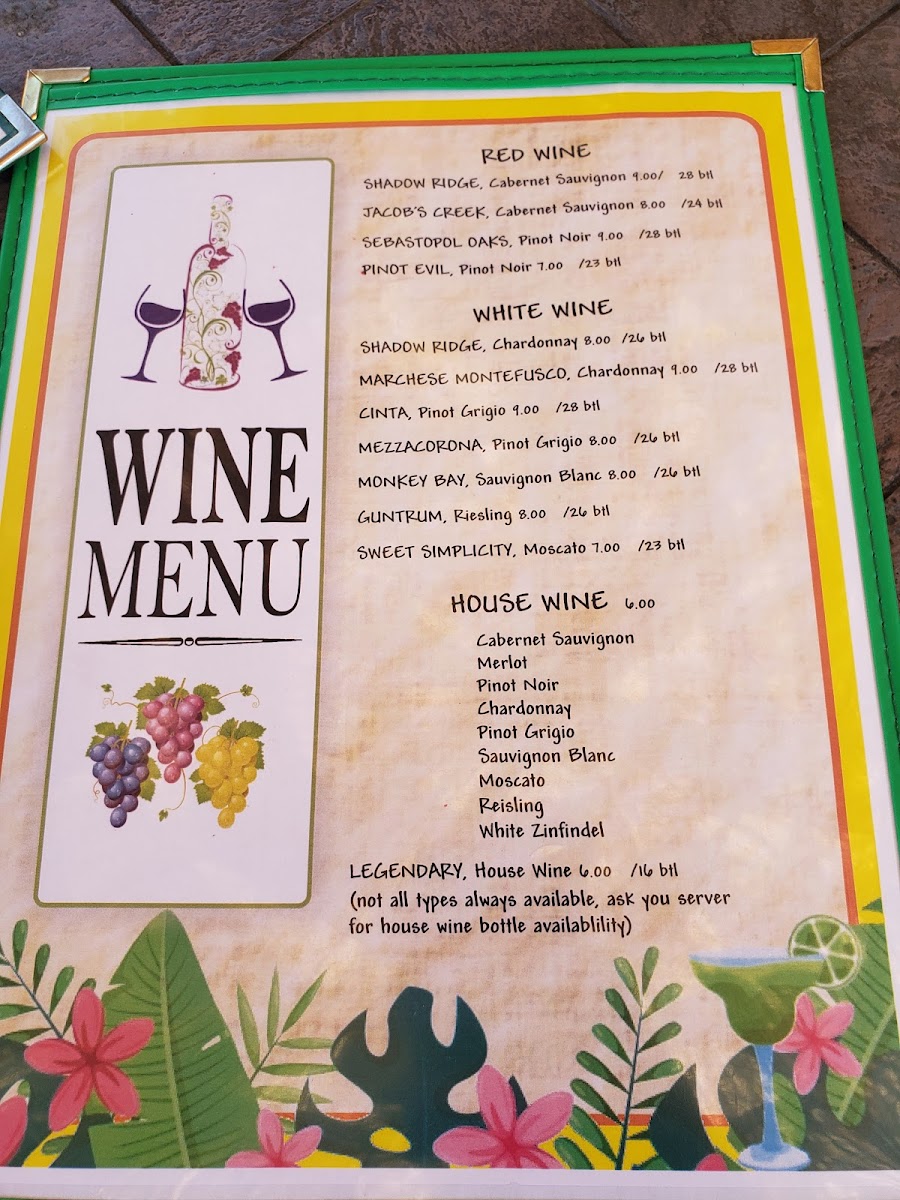 Menu Vickie's Place-6