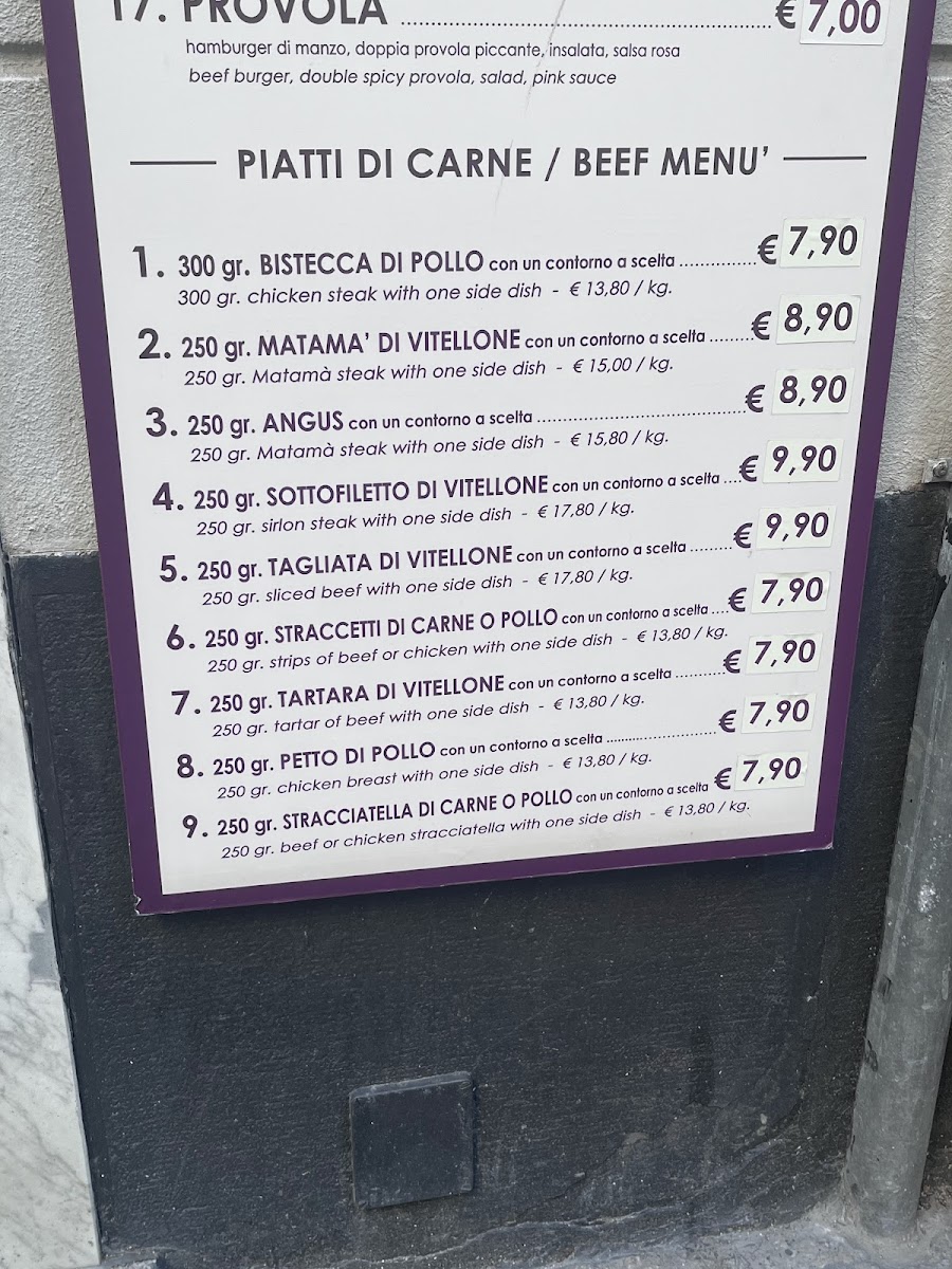 Menu Vico, Polleria Macelleria, Fast Food-1