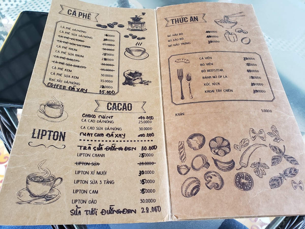 Menu Victoria Coffee & Tea-1