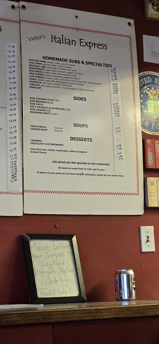 Menu Victor's Italian Restaurant-2