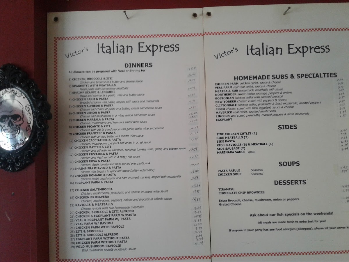 Menu Victor's Italian Restaurant-3