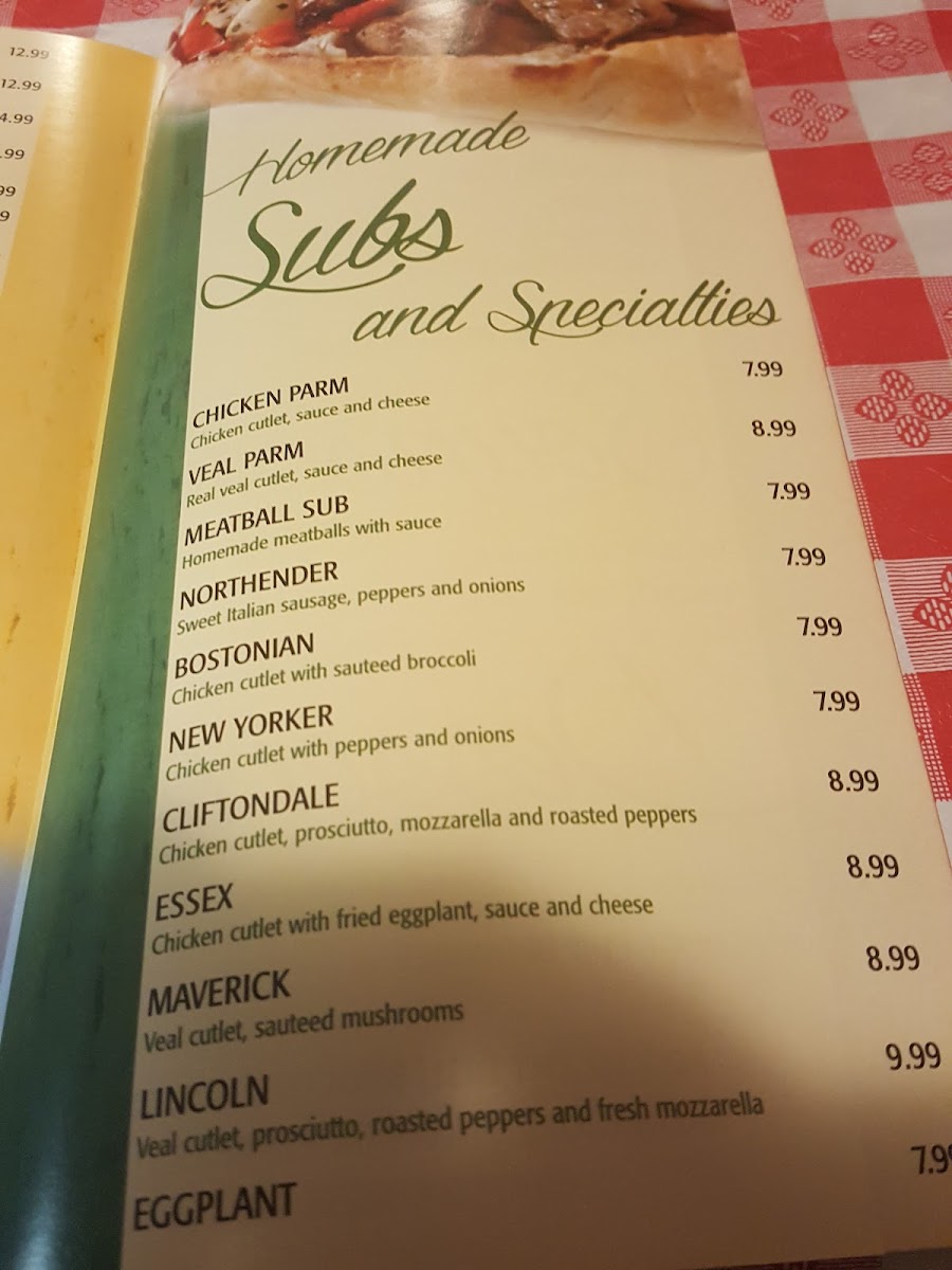 Menu Victor's Italian Restaurant-4