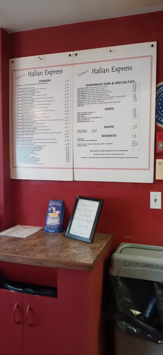 Menu Victor's Italian Restaurant-5