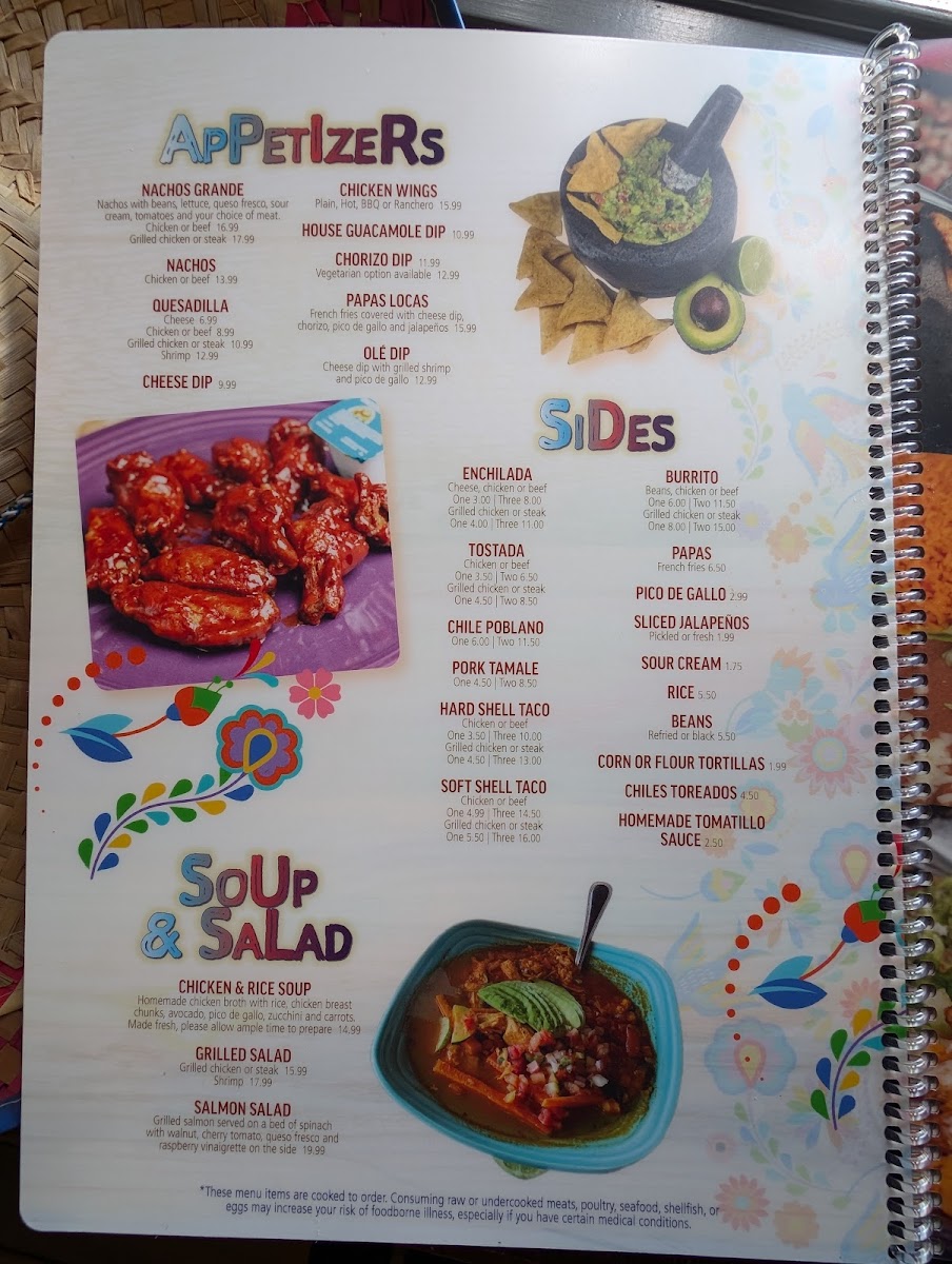 Menu Vida Mexican Restaurant-8