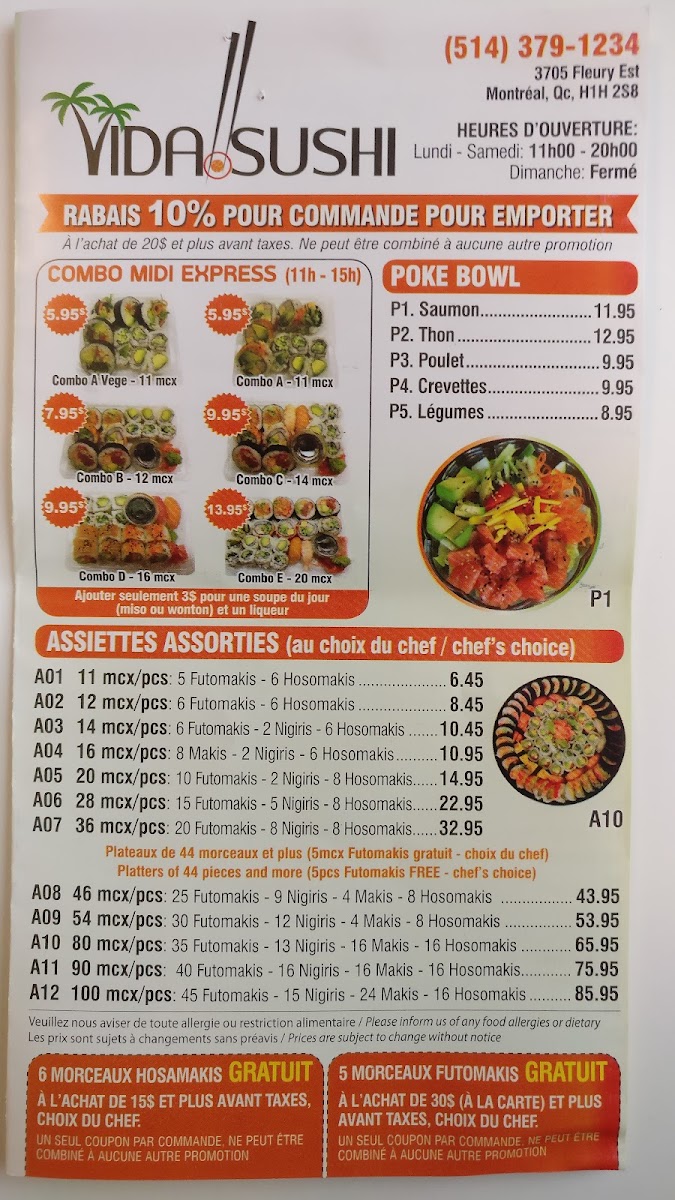Menu Vida Sushi (Fleury/bruxelle)-7