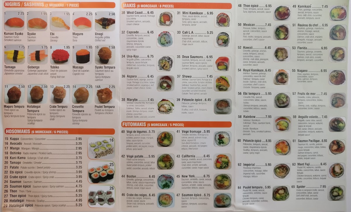Menu Vida Sushi (Fleury/bruxelle)-8