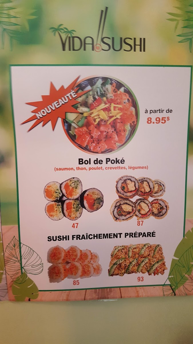 Menu Vida Sushi (Fleury/bruxelle)-9