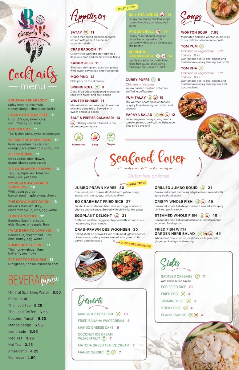 Menu Vienna Thai And Bar-1