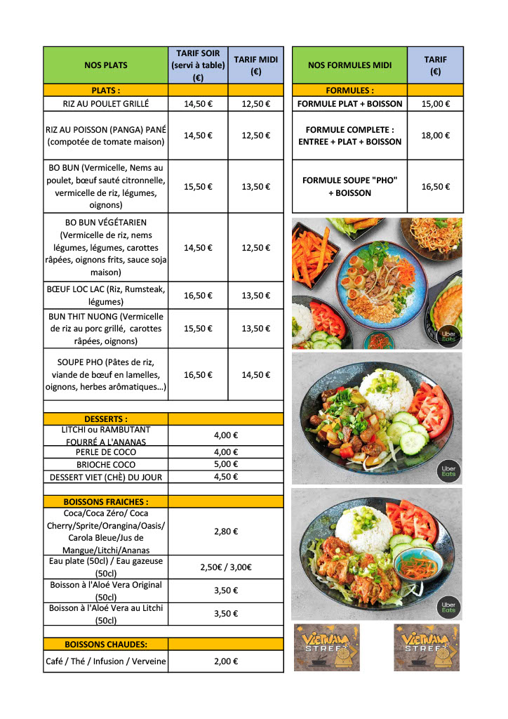 Menu Vietnam Street-1