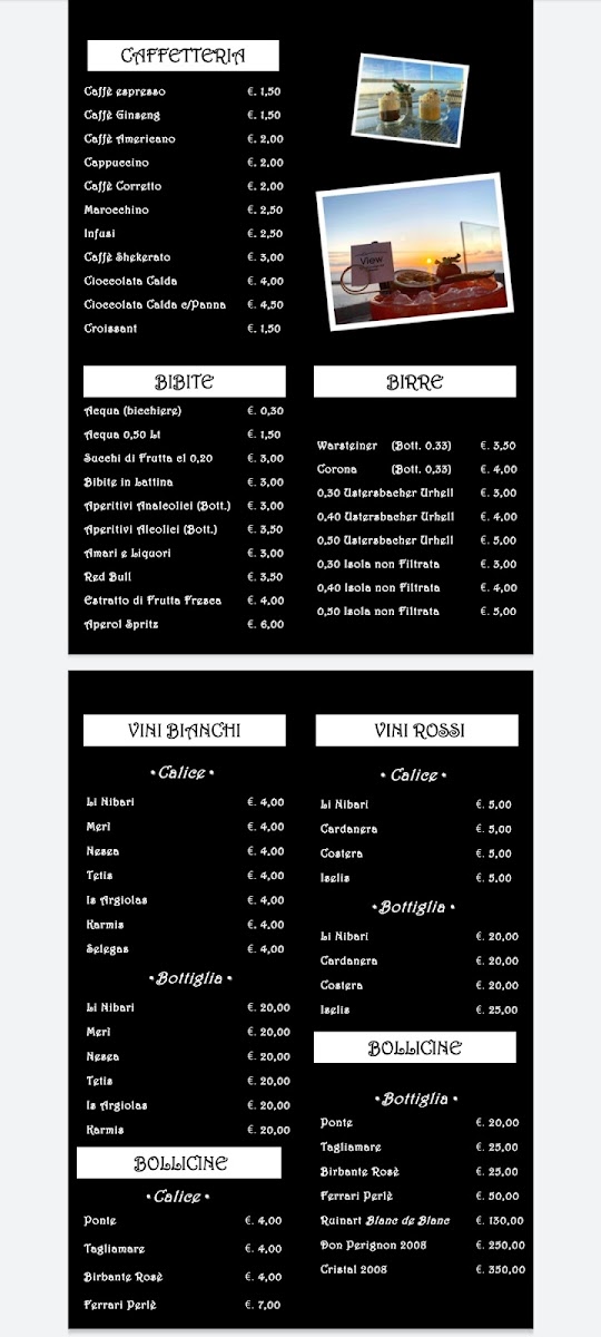 Menu View Sunset Lounge Bar-10