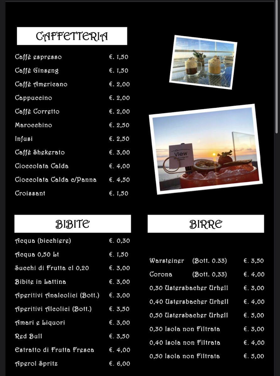 Menu View Sunset Lounge Bar-3