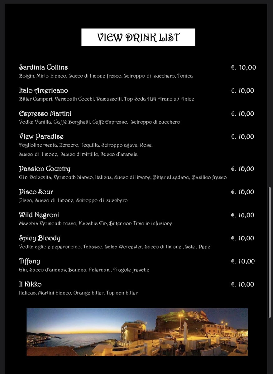 Menu View Sunset Lounge Bar-4