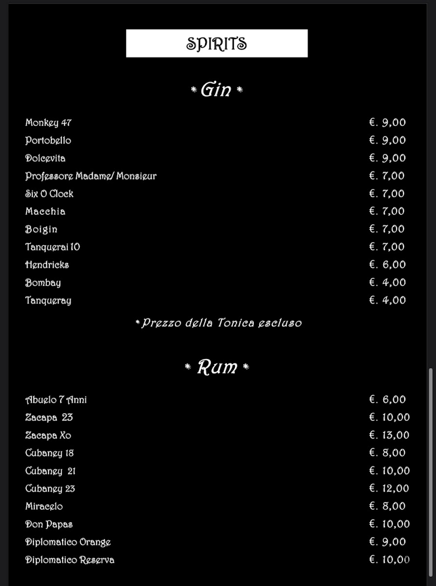 Menu View Sunset Lounge Bar-8