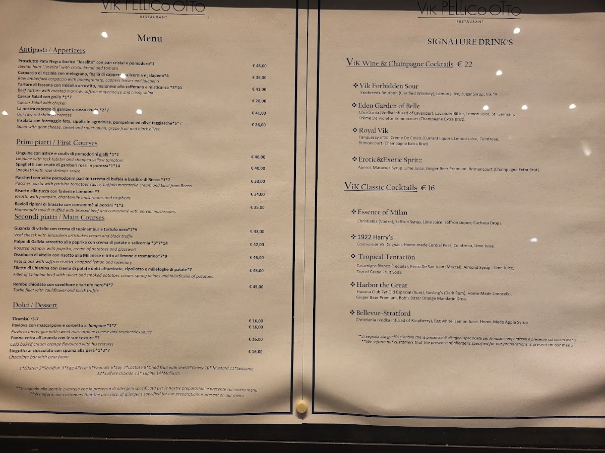Menu Vik Pellico Otto Restaurant-2