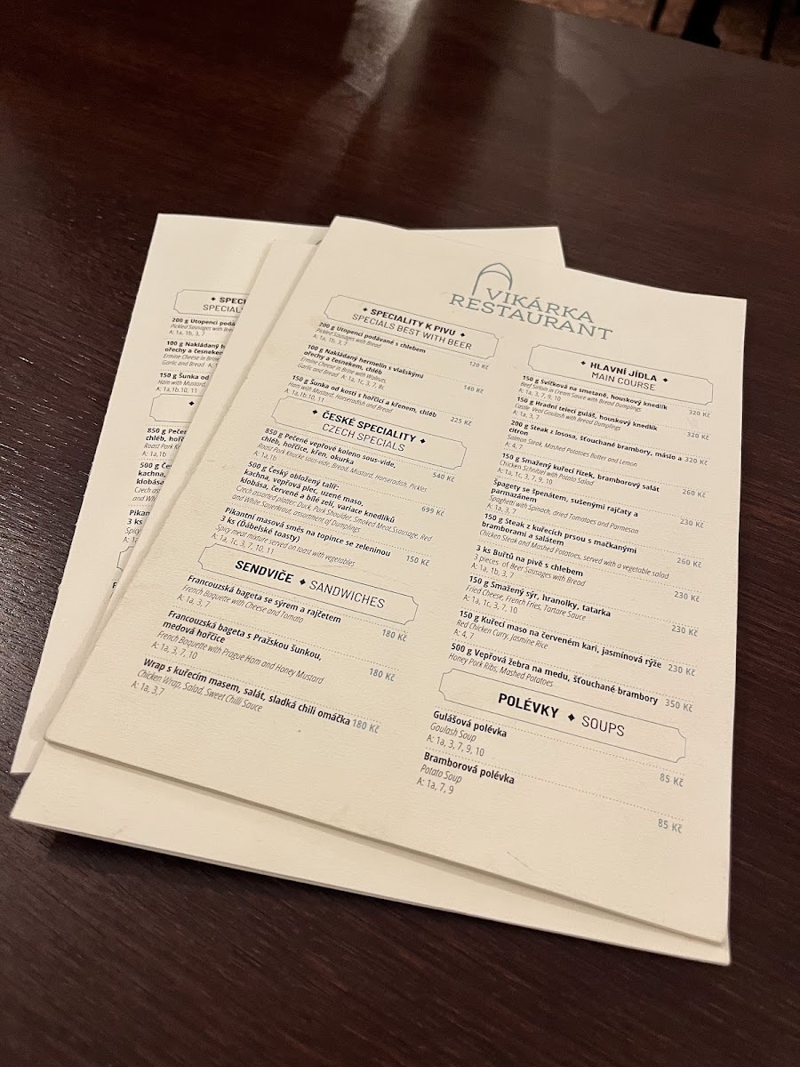 Menu Vikárka Restaurant-9