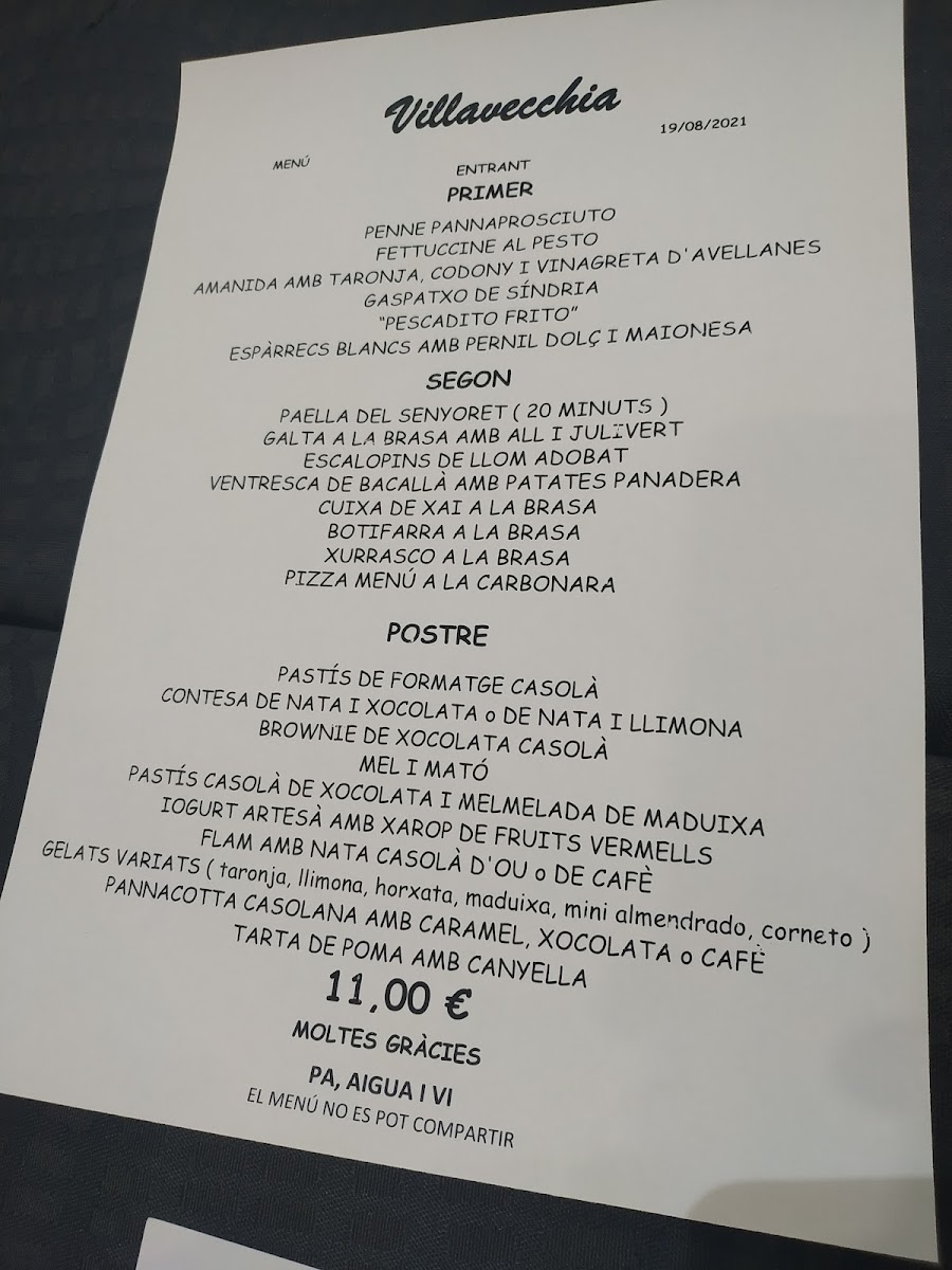Menu Vilavecchia Restaurant-10