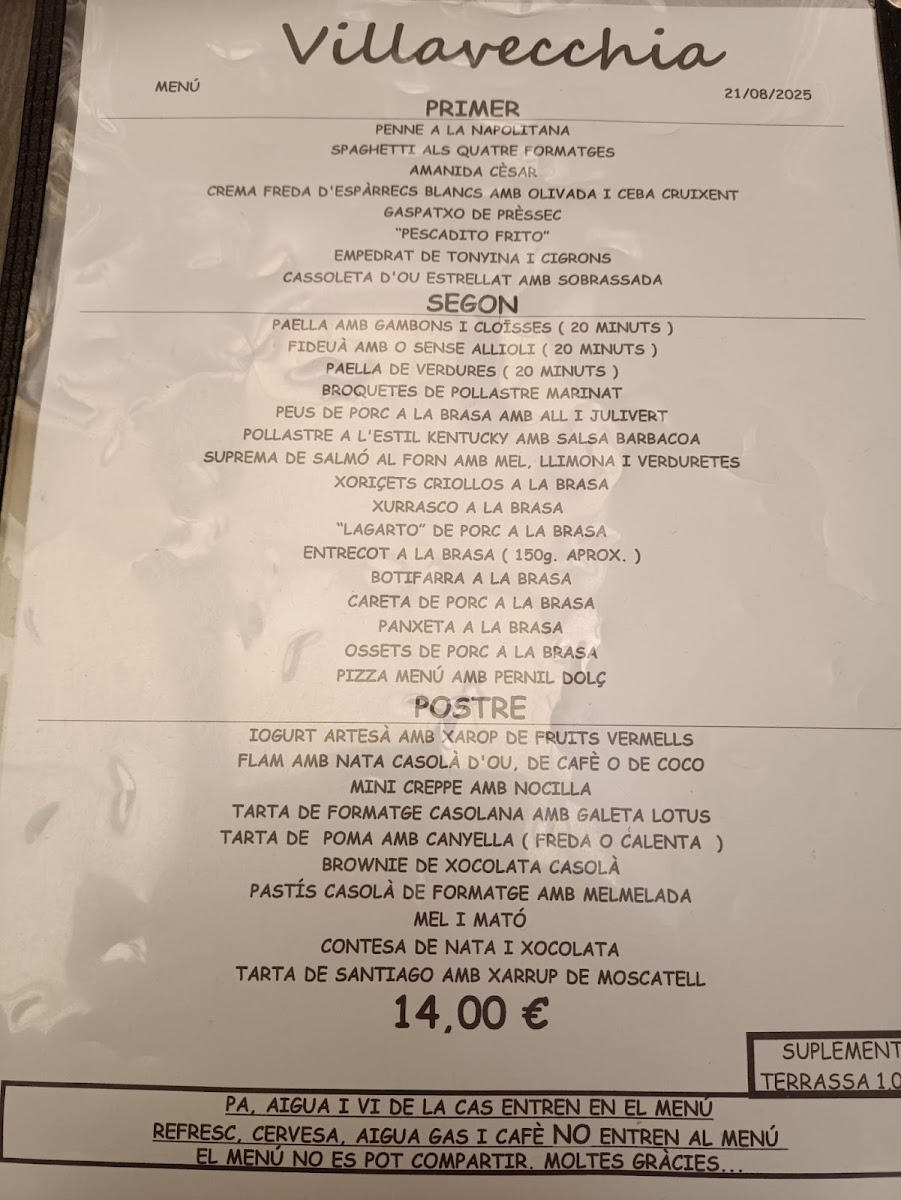 Menu Vilavecchia Restaurant-2